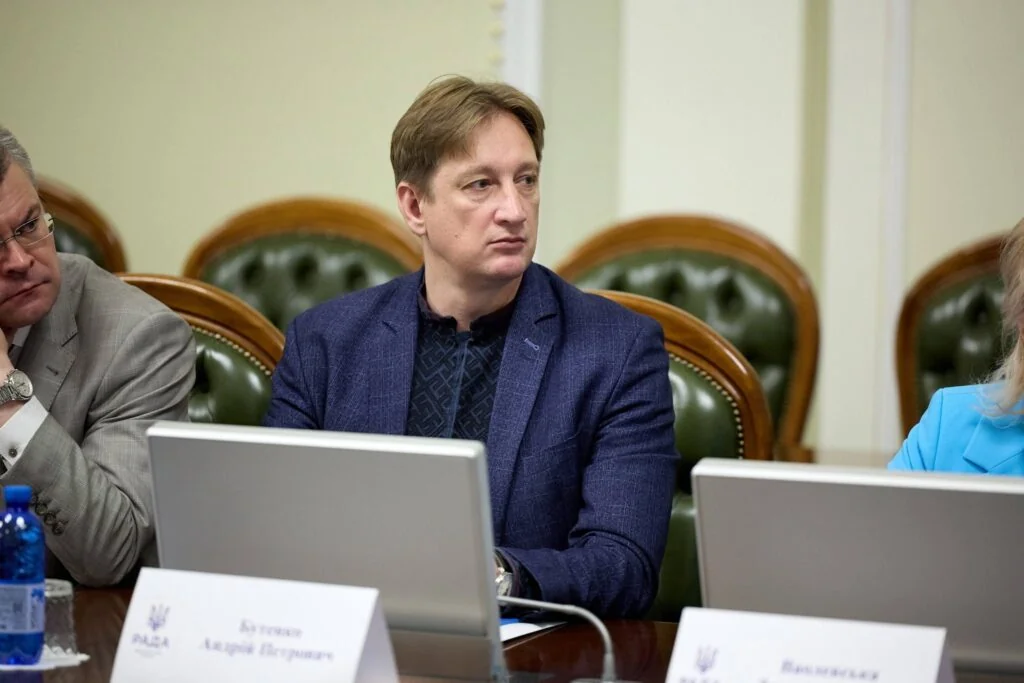 Андрій Бутенко на засіданні Верховної Ради під час призначення міністром