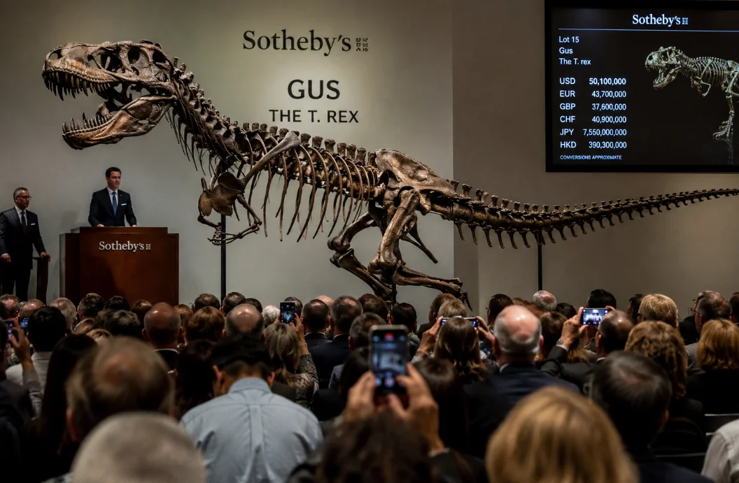 Скелет тиранозавра Гас на аукціоні Sothebys за 50 млн доларів